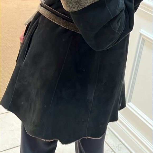 Genuine Shearling Robe Coat - Picture 13 of 15